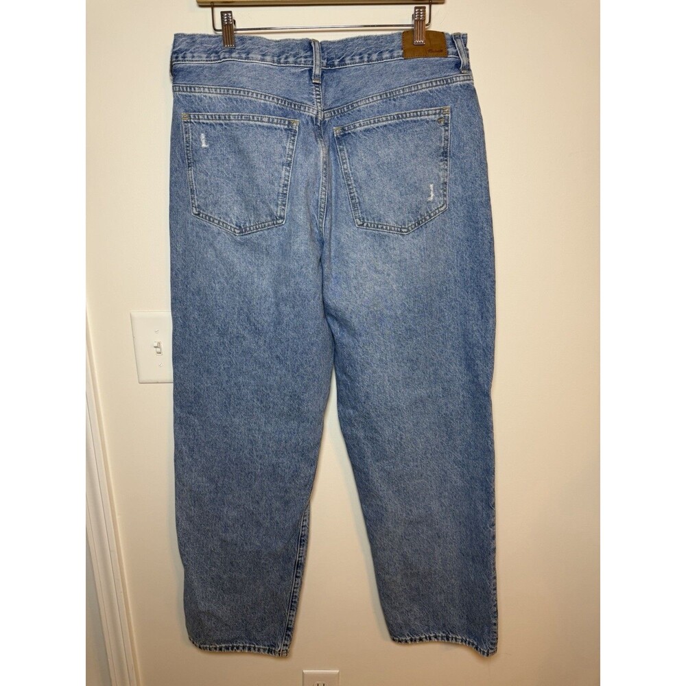 Madewell Jeans Womens 31T Medium Wash Low-Slung Straight High Rise Button Fly - Picture 3 of 10